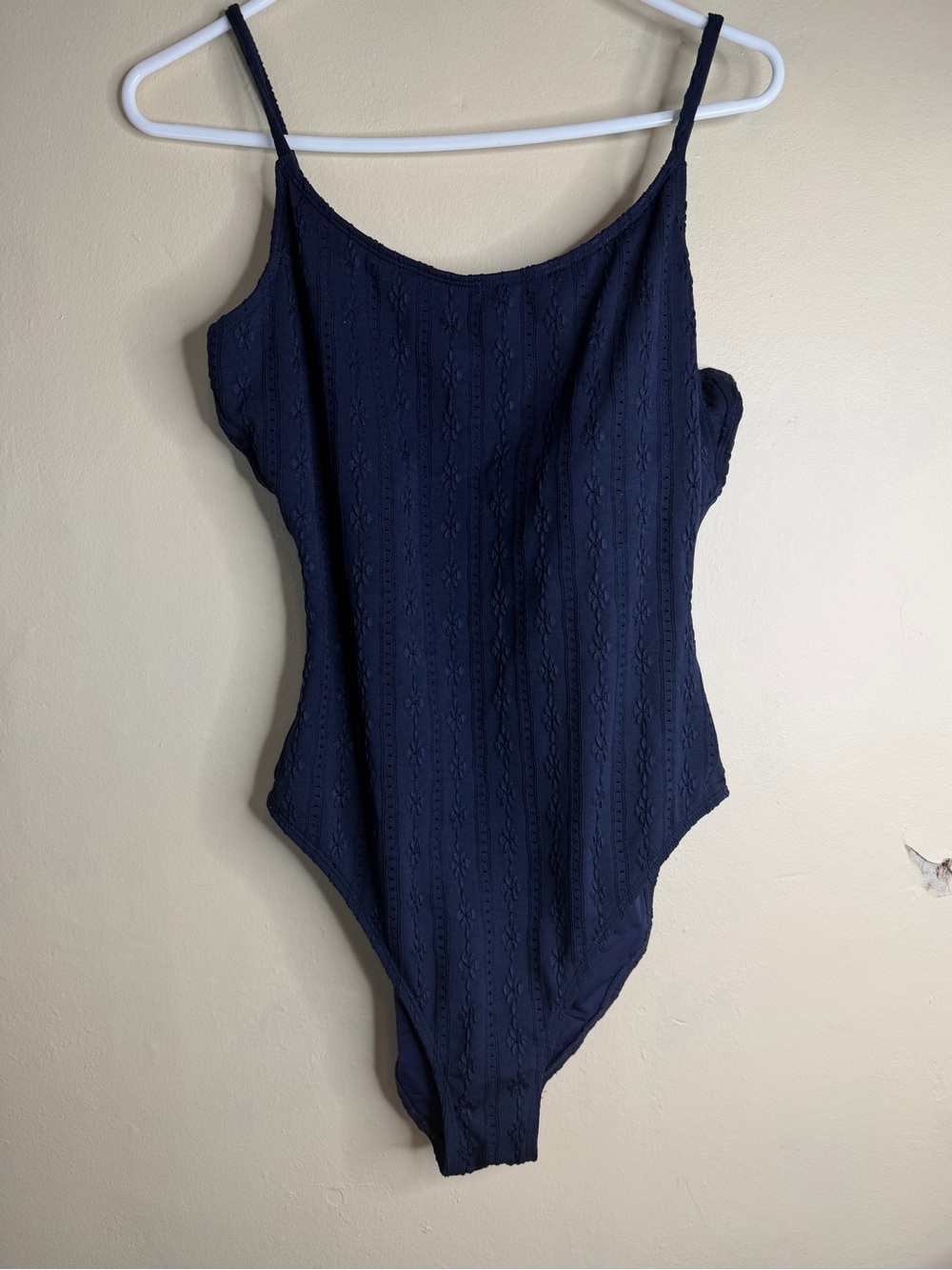 Andie Long Torso One-Piece Swimsuit Lucaya Navy Large Tall